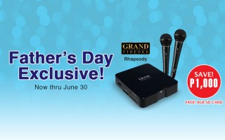 Father’s Day Exclusive: P1,000 OFF for Grand Videoke Rhapsody